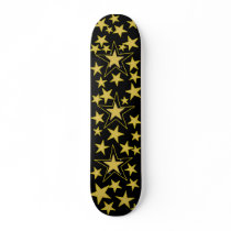 Gold Stars Skateboard