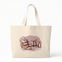 Gold Studded Sandal Stilettos Canvas Bag