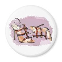 Gold Studded Sandal Stilettos