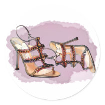 Gold Studded Sandal Stilettos