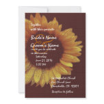 Gold Sunflower Wedding invitations