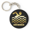 GOLD SWIMMER keychains