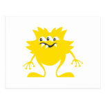 Gold Three-Eye Alien Postcards