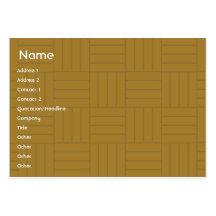 Gold Tile - Chubby Business Card Template