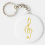 "Gold" Treble Clef Key Chains