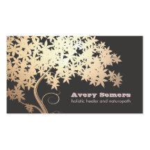 Gold Tree Holistic Healer Naturopath Business Card