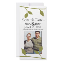 Gold Twig and Leaf Save The Date
