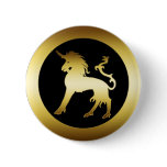 GOLD UNICORN buttons
