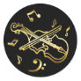 GOLD VIOLIN STICKERS