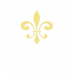 Gold Washout Fleur De Lis t-shirts