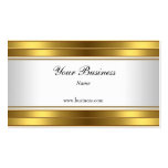 Gold White Elegant Classy Business Card Template