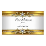 Gold White Elegant Classy Jewel Business Card