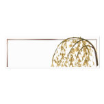 Gold Willow Branch on Variegated Gold Placecard business cards