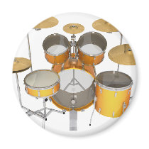 Gold / Yellow Drum Kit: