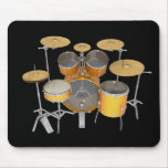 Gold / Yellow Drum Kit: mousepads