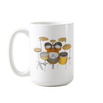 Gold / Yellow Drum Kit: Coffee Mugs
