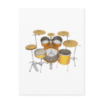 Gold / Yellow Drum Kit: