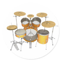 Gold / Yellow Drum Kit: