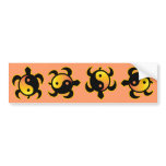 Gold Yin Yang Turtle Bumper Stickers bumper stickers