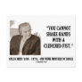 Golda Meir You Cannot Shake Hands Clenched Fist Postcards