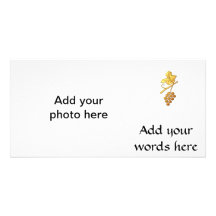 Golden "3-D" Grapes Custom Photo Card
