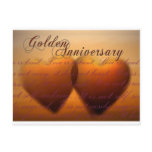 Golden 50 year anniversary postcard