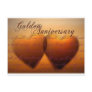 Golden 50 year anniversary postcard