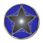 Golden 5 Point Star 2 magnets