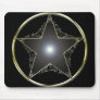 Golden 5 Point Star Mouse Pads