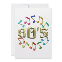 GOLDEN 80s Personalised Announcements