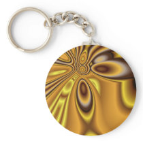Golden Abstract ~ keychain