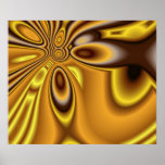Golden Abstract ~ print