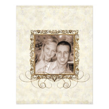 Golden Age of Elegance, Photo Wedding Invitation
