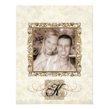 Golden Age of Elegance, Photo Wedding Invitation