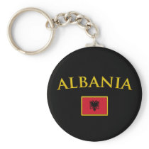 Golden Albania Keychain