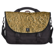 Golden Aluminium Background Commuter Bag