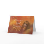 Golden Angel - May the Smile of God..Greeting Card