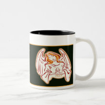 Golden Angel Of Peace Mug