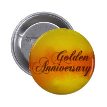 Golden Anniverary Pinback Button