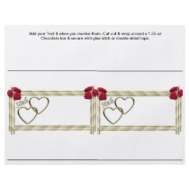 GOLDEN Anniversary 50th Custom Candy Bar Wrappers