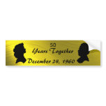 GOLDEN ANNIVERSARY-BUMPER STICKER bumper stickers