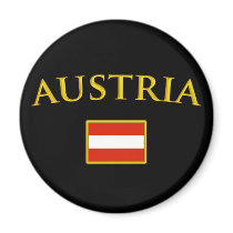 Golden Austria Magnets