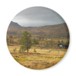 Golden Autumn on a Norwegian mountain plateau Magnet