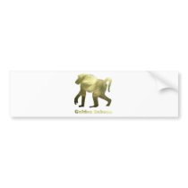 golden baboon bumper sticker