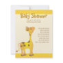 Golden Baby Giraffe Personalized Announcements