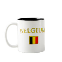 Golden Belgium Coffee Mug