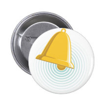 Golden Bell Alert Pin
