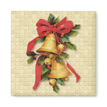 Golden Bells at Christmas Refrigerator Magnet