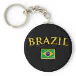 Golden Brazil keychains