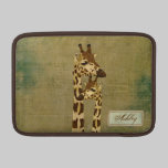 Golden Bronze Giraffe Personalized  Macbook Sleeve ipad sleeves